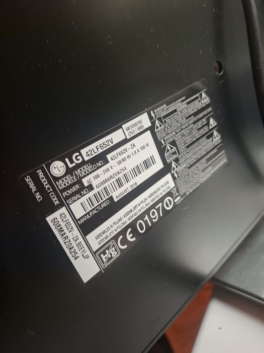Telewizor SMART TV ; LG 42LF652V