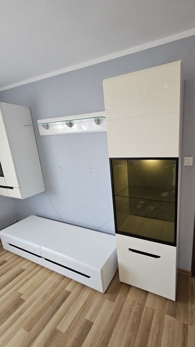Meble biały połysk+komoda,meble hector