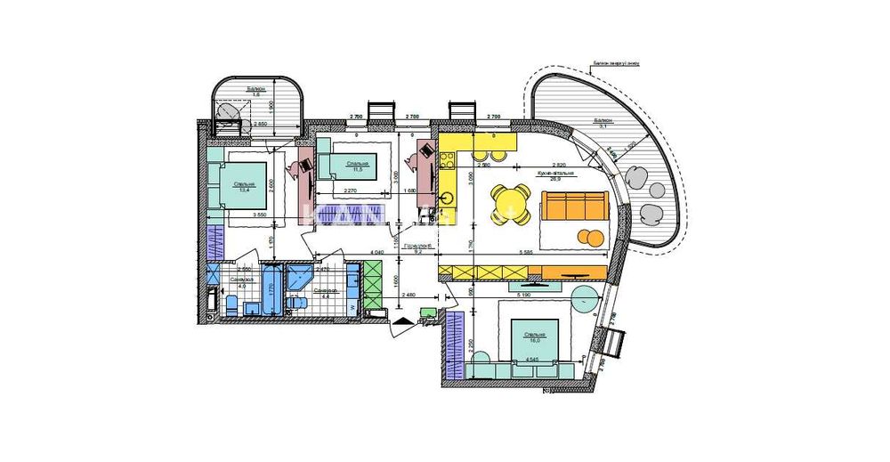 Продаж 3к квартири з видом на променадну алею у ЖК Respublika!