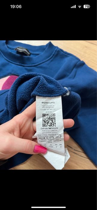 Empoiro Armanii navy blue sweatshirt