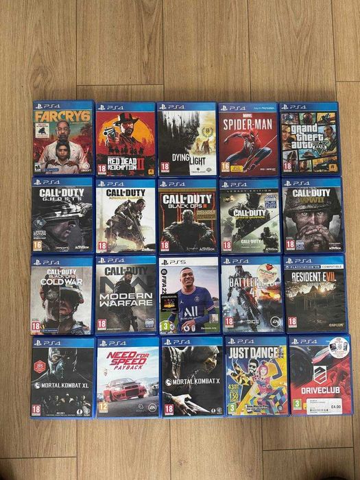 Диски ігри для Playstation 4/5 GTA 5, RDR 2, Mortal combat