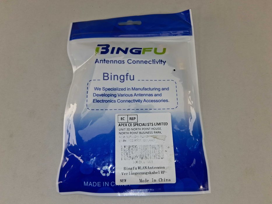 N218 Zestaw 2x Pigtail RP-SMA Kątowy U.FL IPEX IPX Kabel Antenowy WiFi