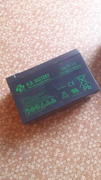 Аккумулятор AGM 12В 7,2Ачас