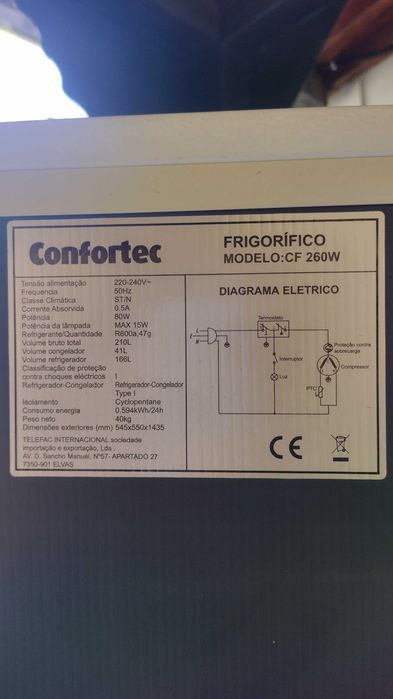 Frigorífico confortec