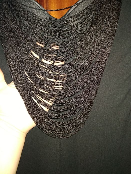 Vestido Preto comprido e costas abertas