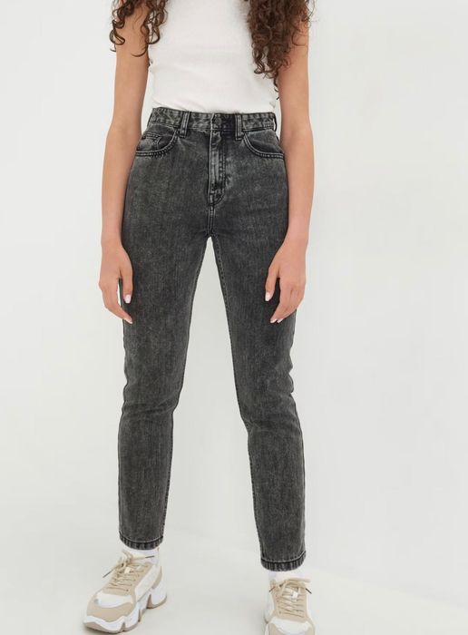 Джинси мом темно -сірі