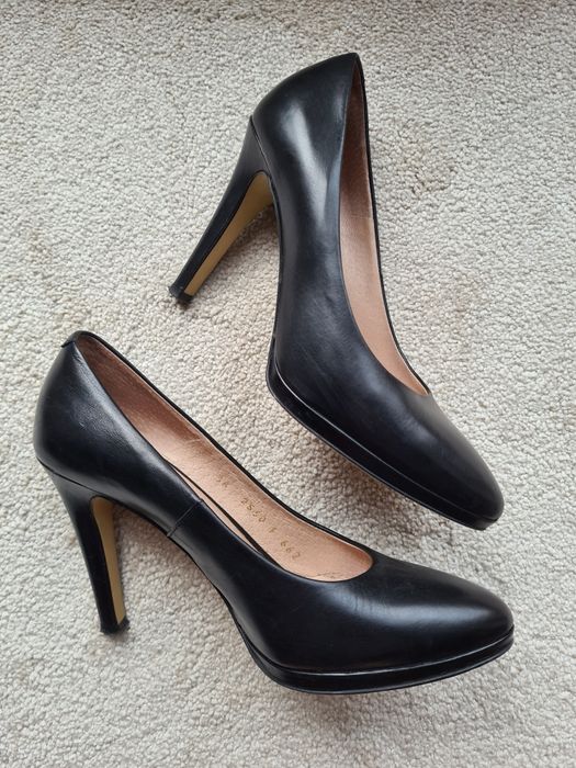 Klasyczne eleganckie czarne szpilki Gino Rossi roz. 36