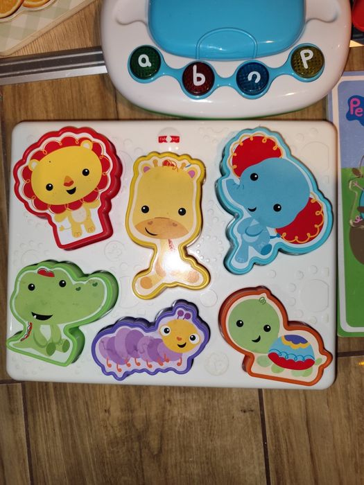 Zestaw zabawek świnka Peppa układanki sorter