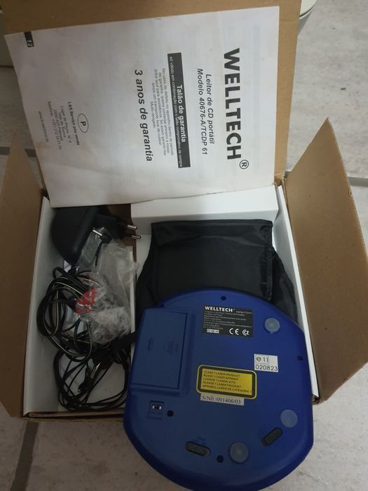 Leitor de CD portátil