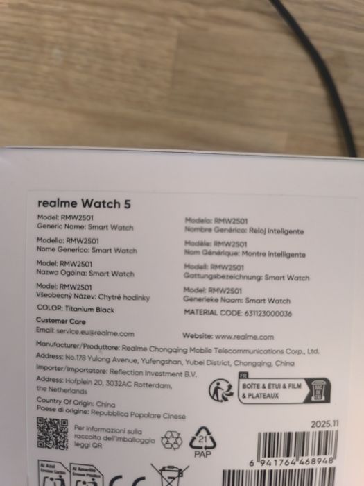 Smartwatch realme Watch 5 w bardzo dobrym stani