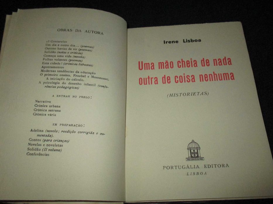 Livro Uma Mão Cheia de Nada outra de Coisa Nenhuma