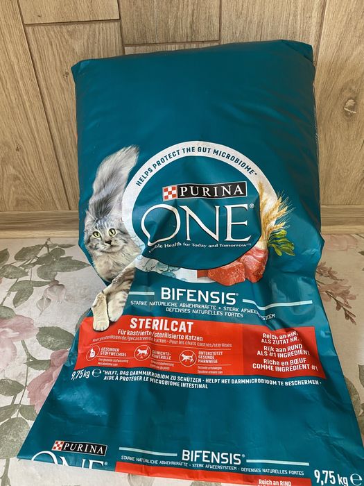 Karma  purina one sucha dla kastrowanychn kotów 9,75 kg nowa