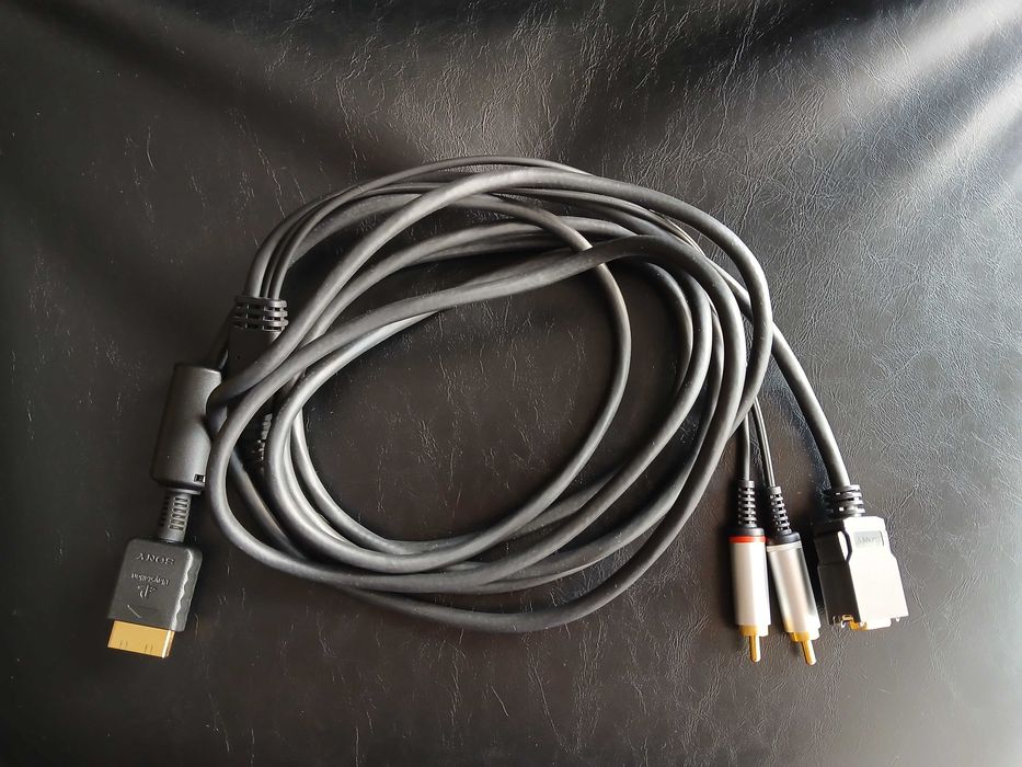 UNIKAT - Oryginalny kabel Sony PlayStation 3 D-Terminal z Japonii (PS3 oraz PS2)