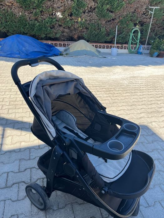 Conjunto Carrinho + ovo + isofix + alcofa Graco