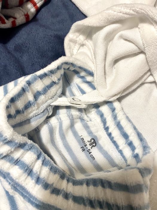 Conjunto 3 Pijamas veludo (1 mes - 54cm)