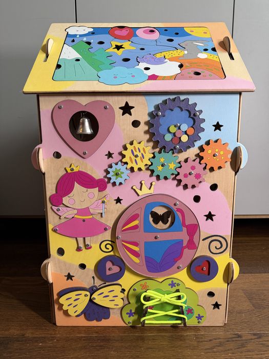 MEGA Domek 6w1 duża tablica kostka manipulacyjna Montessori nowe1600zł