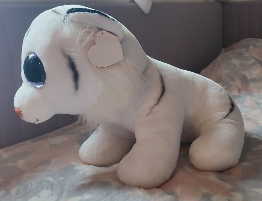 М'яка іграшка TY Beanie Babies Білий тигр  великий