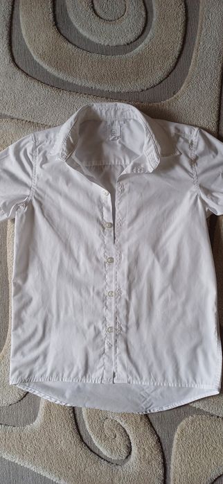 Koszula biala chlopieca 134
