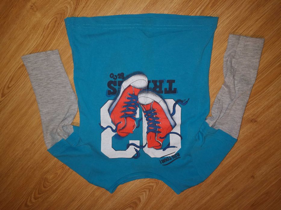 Zestaw spodnie i bluzka z długim rękawem dla chłopca 98