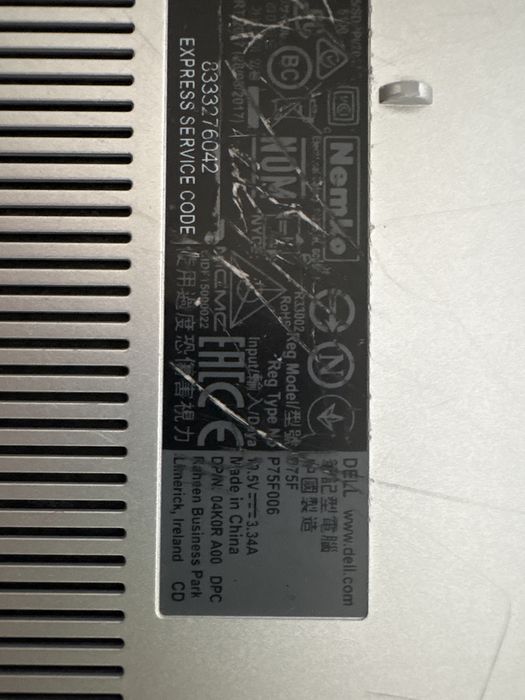 Latop Dell inspiron uszkodzony