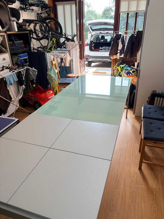 Mesa de Vidro Extensível