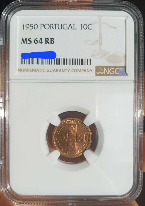 Moeda X centavos 1950 MS64 NGC
