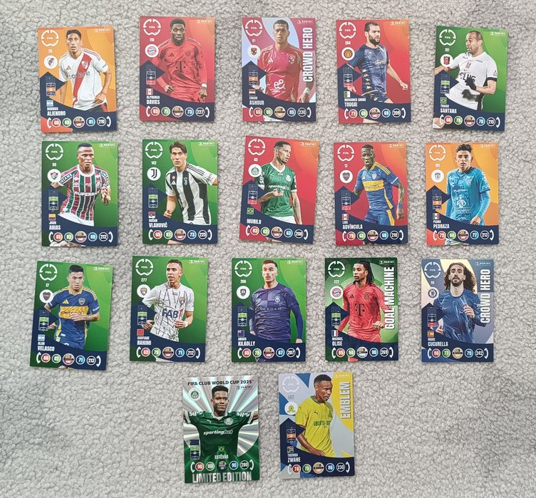 Karty piłkarskie Klubowe Mistrzostwa Świata 17 sztuk 2025
