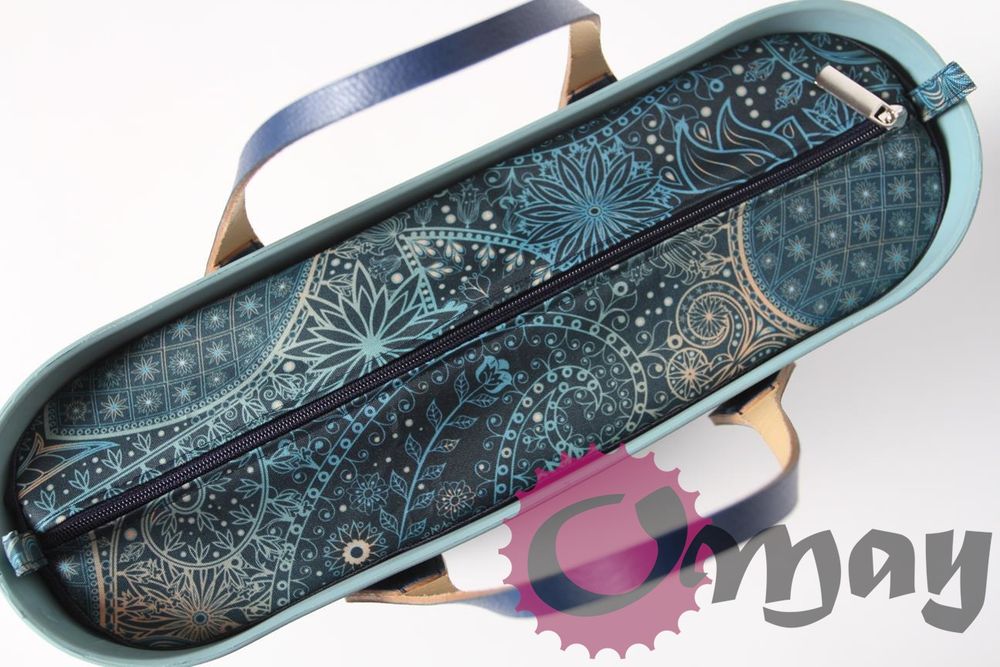 Granatowy organizer do OBAG STANDARD orient Morski 2 kieszenie OMAY