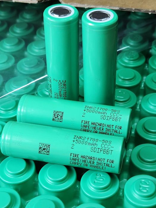 2025г! Высокотоковые аккум 21700 Samsung 50S роб.напруга 2,95V–4,25V