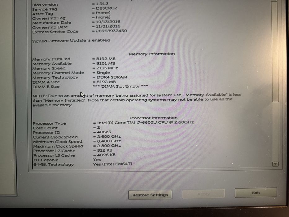 Материнська плата i7-6600U, i5-6300U Dell Latitude E5570