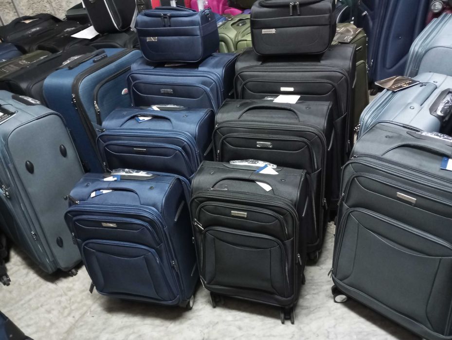 walizki średnie xl na 4 kołach z grubej codury podróżne