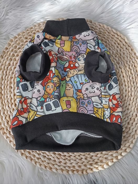 Bluza dla psa bawełniana kreskówka S Maltańczyk shih TZU itp