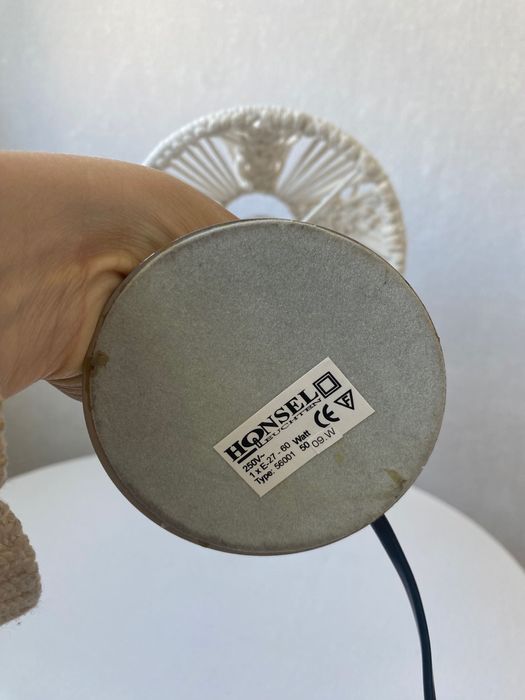 Lampa Honsel / abażur makrama