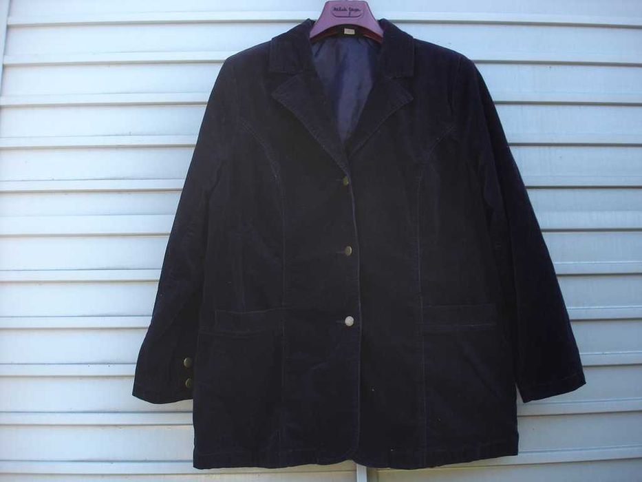 Fioletowy żakiet sztruksowy b'chic bechic XXL 44 dla pedagożki lolci