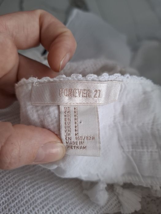 Biała sukienka boho,ażurowa 38/40