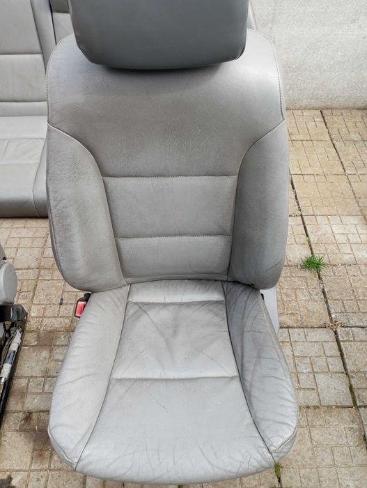 сидіння, диван, салон BMW e60 (Сіра шкіра)