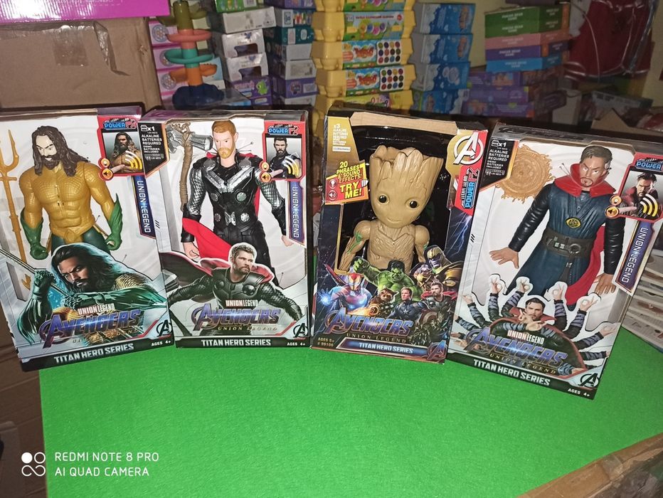 Фігурка марвел людина павук Халк Тор Грут Тор Аквамен герої