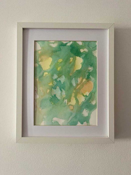 Pintura abstrata em acrílico