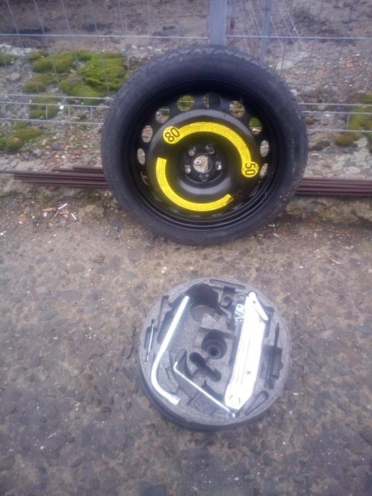 Koło zapasowe Dojazdowka 18" 5x100 Leon Golf IV audi S3 A3 TT seat kpl