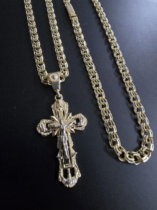 Nowy złoty Łańcuszek Garibaldi PR.585 14K