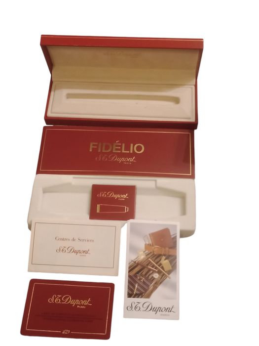 Caixa ou estojo para caneta dupont modelo fidélio