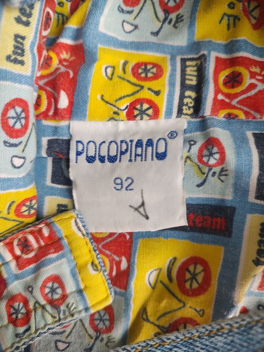 Spodnie jeansowe ogrodniczki dziecięce r.92 Pocopiano
