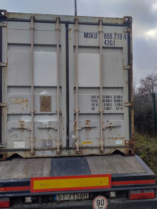 Kontener Morski 40 HC Dostawa Rozładunek Szczelny