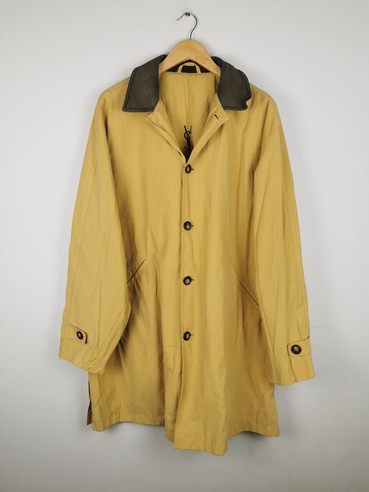Trencz płaszcz męski vintage camel YSL Yves Saint Laurent XL