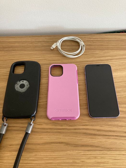 Iphone 12 roxo 128gb com capas