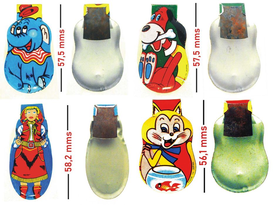 4 Vintage Tic Tac boxes made in Japan – 1950s/1960s – ORIGINAL