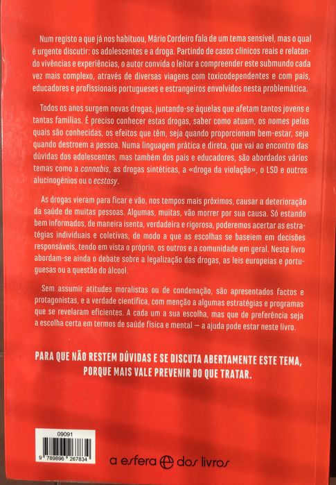 Mário Cordeiro - Os Nossos Adolescentes e a Droga