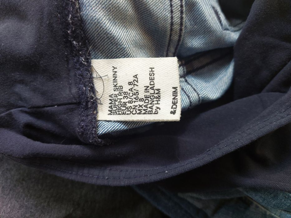 Ciuchy ciążowe dżinsy r.38 + tunika