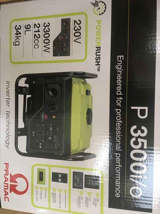 Інверторний генератор PRAMAC P3500 i/o 3.3квт