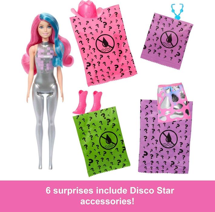 Barbie Color Reveal Lalka Seria Disco Kowbojka